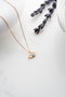Heliophilia Silver Collar de Plata de Ley 925 con Baño de Oro Rosa y Circón